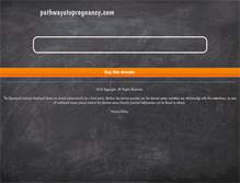 Tablet Screenshot of pathwaystopregnancy.com